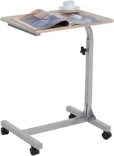 MEUBLE COSY Tavolino Da Letto Con 4 Ruote Comodino Altezza Regolabile Tavolo