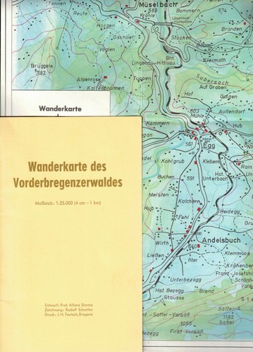 Schertler farbige wanderkarte - schertler,,