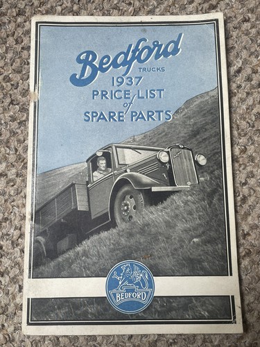 Bedford trucks 1937 listino - bedford,