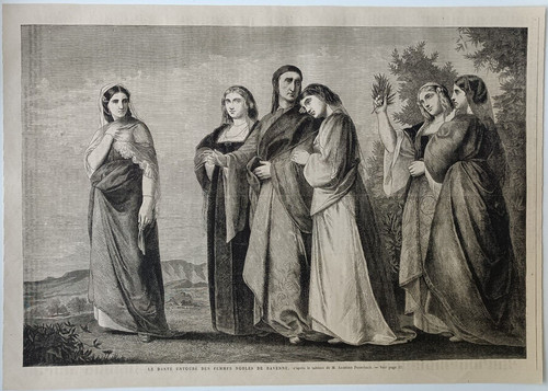 Stampa antica dante alighieri - stampa,