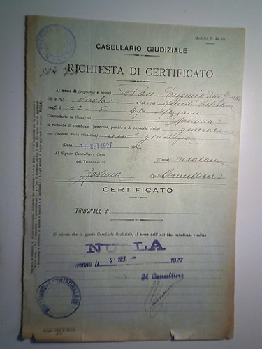 Piego viaggiato tribunale - piego, "r.