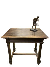 Antico tavolino scrittoio in castagno  inizi del XX Secolo