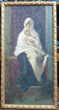 Madonna dell ulivo olio - madonna,