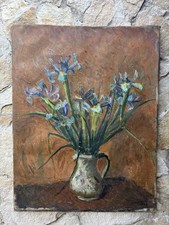 Quadro antico vaso con fiori - -vaso, fiori-
