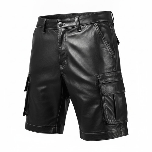 Pantaloncini cargo uomo neri