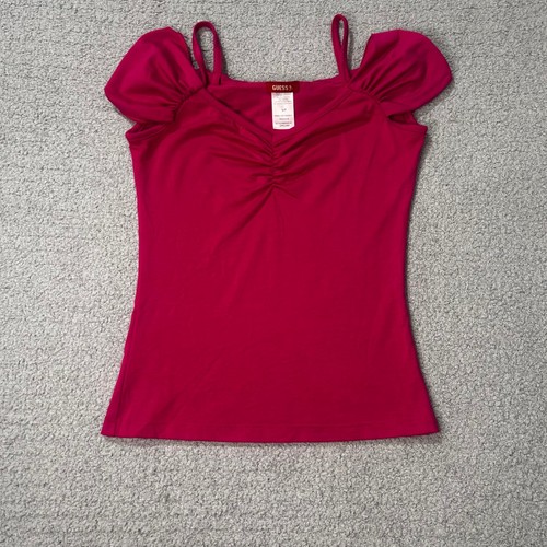 Guess top vintage ruched - vintage,