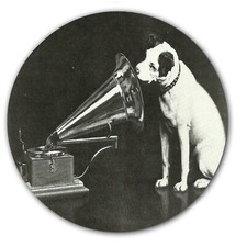 Audiophile His Masters Voice #2 Tappetino Slip 7" pollici Slipmat Portablism Giradischi x1