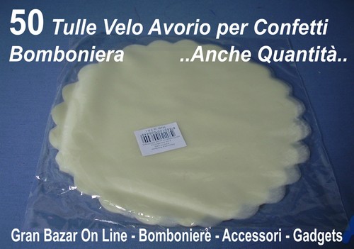 Velo tulle bomboniera pz - bomboniera,