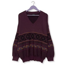 Maglione vintage viola - maglione,