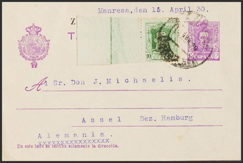 Intero postal oficial - postal.,
