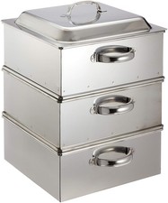 Vaporiera quadrata commerciale
