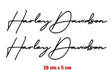 Coppia adesivi Harley Davidson Serbatoio Casco Moto Custom Personalizzato nuovi