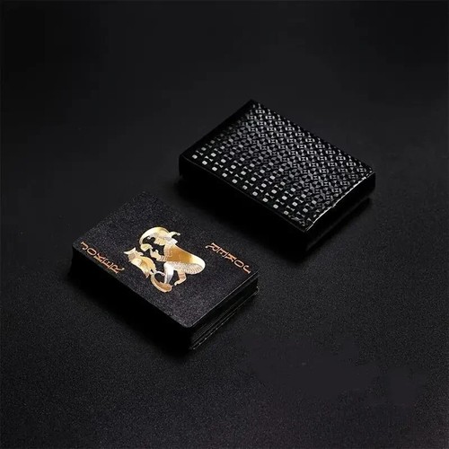 Carte poker colore nero oro - da,