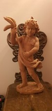 Angelo putto scolpito mano - putto,