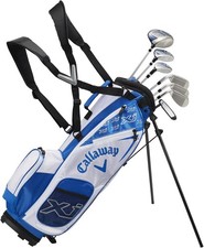 Callaway XJ Junior Level 3 Set Completo RH 7 Mazze 1 Stand Borsa Bianco Giappone Nuovo