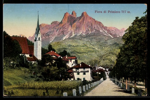 Cartolina fiera primiero - fiera, di