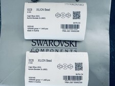 Swarovski 5328 4mm Capri Blu AB 2X 1440 pz. Confezione Sigillata Austria