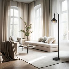 Piantana Lampada Tavolo Vetro