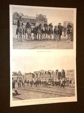 Guerra Transvaal 1900 Requisizione di cavalli Fucilieri treno blindato Sudafrica