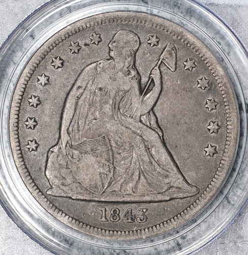 1843 dollaro liberty seduto - 1843-p,