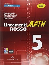 lineamenti.math rosso 5 matematica x superiori dodero/baroncini 8853805420