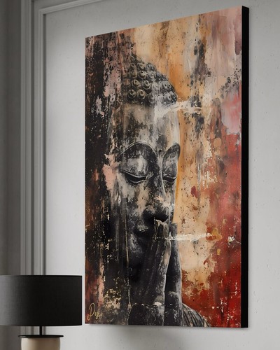 Quadro tela buddha astratto - quadro,