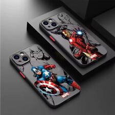 Cover Marvel Capitan America Spiderman iPhone 16 15 14 13 12 11 Pro Max X XS XR
