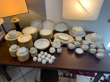 SERVIZIO DI PIATTI E TAZZINE DA 12 IN PORCELLANA HEINRICH ANNI 60/70 - 159 PZ!!