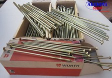 Viti per legno zincate Gialle o Bianche Diam.6 mm  Wurth (1 Conf.)