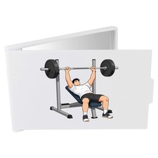 'Man Using Bench Press'