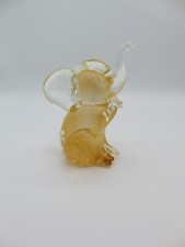 Archimede Seguso. Elefantino in vetro di Murano color oro