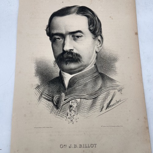 Stampa ritratto generale b - j,