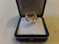 Anello anni 60 in oro con ametiste e brillantini - SI ACCETTANO PROPOSTE