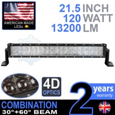 Barra luminosa led 4D 20" 120w combinazione IP68 luce guida lega fuoristrada 4x4 barca