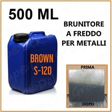 BRUNITORE a Freddo per METALLI ACCIAIO FERRO Brunitura PROFESSIONALE 500 ML