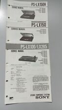 Service Manual Sony Stereo Turntable System  PS-LX100/LX285  PS-LX150  