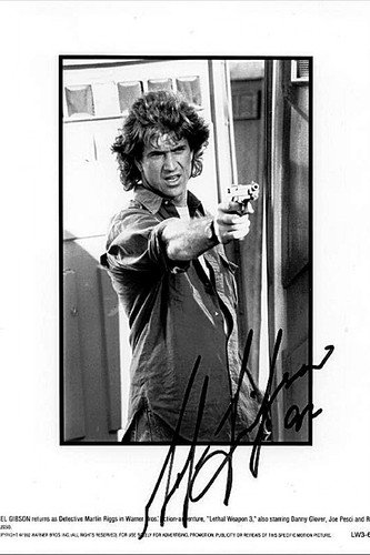 Mel gibson autografo - mel,
