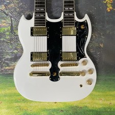 Chitarra elettrica bianca
