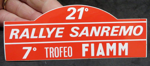 Adesivo rallye sanremo - adesivo,