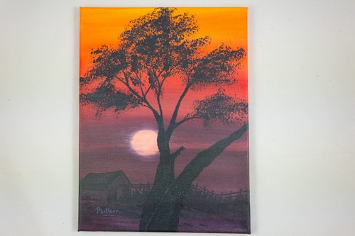 Quadro acrilico tramonto - , su