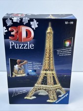 Torre Eiffel Night Edition Puzzle Ravensburger 3D Illumina Nuovo Sigillato.
