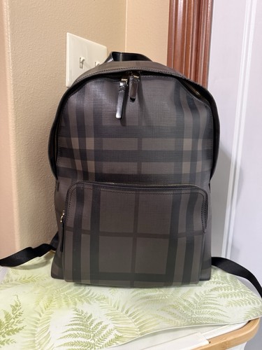 Zaino burberry nero quadri - zaino, a