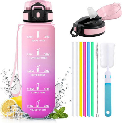 Borraccia con cannuccia - 1l,
