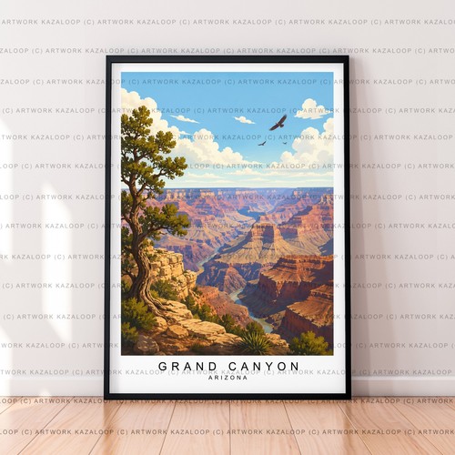Poster paesaggio deserto