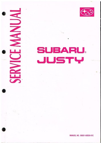 Subaru justy mk2 2wd 4wd - mk2,