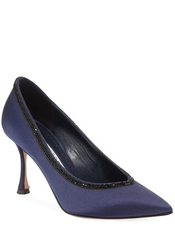 Manolo blahnik navy - manolo,