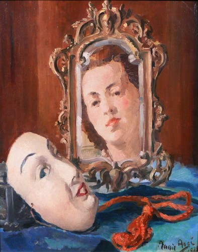 Quadro antico ritratto - antico, donna