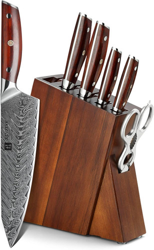 Acciaio damasco set coltelli - damasco,