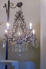 Grande Lampadario Antico In