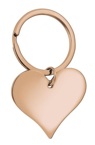 Portachiavi cuore oro rosa - cuore,